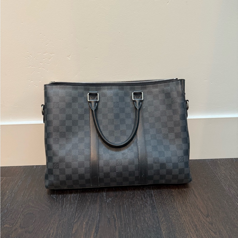 Checkered Black Tote Bag